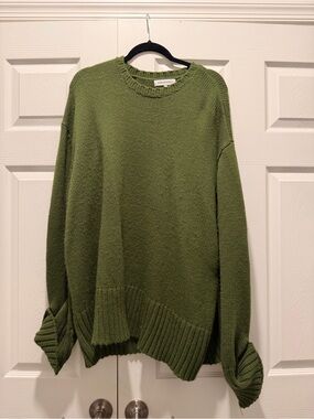 Everlane Olive Green Crewneck Sweater